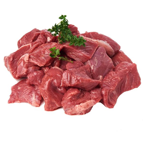 Свежие кубики говядины Свежие кубики говядины