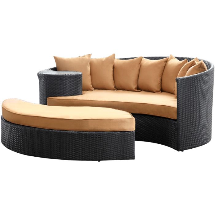 LexMod Taiji Outdoor Wicker Patio Daybed LexMod Taiji Outdoor Wicker Patio Daybed