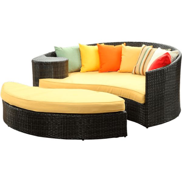 LexMod Pro Taiji Wicker Patio Daybed LexMod Pro Taiji Wicker Patio Daybed